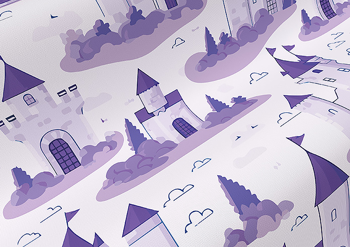 Royal Realm, Lavender - Roller Blind - Image 4